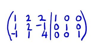 Inverse of 3x3 Matrix using Row Reduction [upl. by Nylsej540]