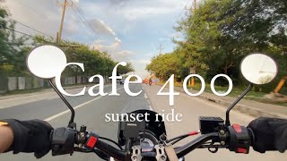 MOTORSTAR CAFE 400  Sunset ride in Cavite  4k No talking [upl. by Ttreve]