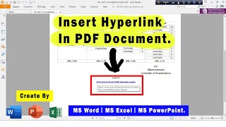 How to Add Hyperlink In PDF Document [upl. by Adnopoz]