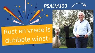 9 Psalm 103 rust en vrede is dubbele winst getuigenis Gert van Putten [upl. by Baiel]