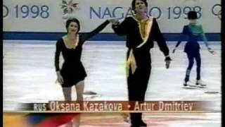 1998 Nagano Olympics Pairs FS  Oksana Kazakova  Artur Dmitriev [upl. by Tasha]