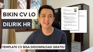 Cara Membuat CV yang Baik 2022  Gratis Template CV [upl. by Mosier]