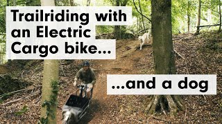 Trailriding with an Electric Cargo bike and a dog Riese amp Müller Load 60 [upl. by Luedtke]