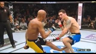 Anderson Silva Breaks His leg  UFC 168 [upl. by Pentha657]