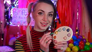 ASMR  PomPom Does Your Face Paint amp Clown Makeover [upl. by Cheffetz653]