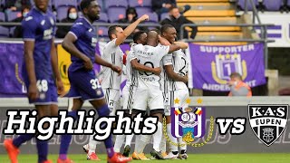 Highlights Matchday 7  RSC Anderlecht vs KAS Eupen 11 [upl. by Cung]