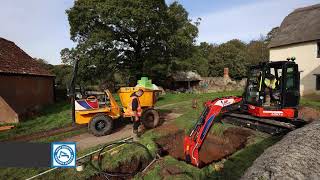 Tricel Sewage Treatment Plant Installation with West Country Drainage Services  IMPACT 20twenty [upl. by Rehtaef]