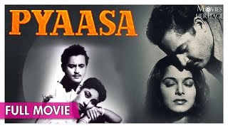 PYAASA 1957  GURU DUTT MALA SINHA amp WAHEEDA REHMAN  Classic Old Movies  Movies Heritage [upl. by Anerac]