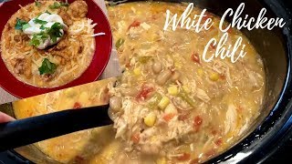 The Ultimate Chunky White Chicken Chili Recipe for Crockpot or Stove [upl. by Fidelis]