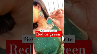 Subscribe for more jewellery green jewelleryearrings jewelry earringtutorial stylinginspiration [upl. by Eirrod608]