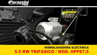 HIDROLAVADORA ELÉCTRICA PARAZZINI PRO  55 W  TRIFÁSICA  MOD HPPE75 [upl. by Vivien]