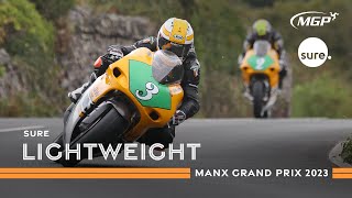 Race Highlights  Sure Lightweight  Manx Grand Prix 2023 [upl. by Whorton362]