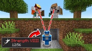 Minecraft Manhunt But Hunters Looking at Me Increases My Damage [upl. by Winn654]