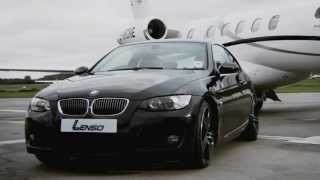 Black BMW 3 series E92 on Staggered 19quot Lenso ES6 Concaved Wheels  Rims  Alloys Lenso Uk [upl. by Illom501]