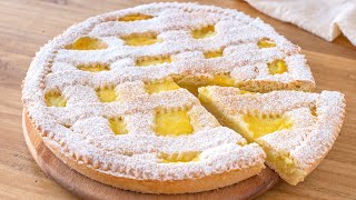 CROSTATA al LIMONE 🍋 con crema pasticcera deliziosa [upl. by Eramal]