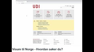 Visum til Norge  Hvordan søker du [upl. by Asilec506]