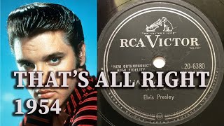 Thats All Right 78 RPM Canada 1954 [upl. by Nereus562]