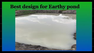 Earthy pond design that will last for three 3years [upl. by Amri]