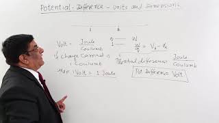 Class 12th – Potential Difference  Unit and Dimensions  Tutorials Point [upl. by Nahgem]