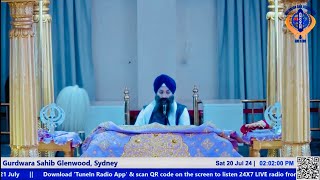 20 July 24  Gurdwara Sahib Glenwood Sydney [upl. by Dunc]