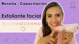 089 Exfoliante para rostro Routine Dermo de HINODE  Reseña  Demostración [upl. by Samy739]