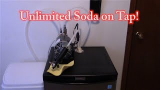 Unlimited Cold Carbonated Soda on Tap DIY Kegerator [upl. by Cumine]