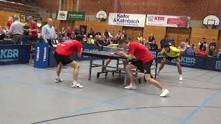 Danzer Pereira vs Hippler Wang 20240330 Table Tennis TV Hilpoltstein vs 1 FC Koeln 2 Bundesliga St [upl. by Suzy]