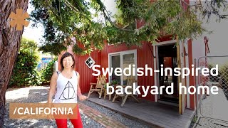 Swedishinspired backyard cottage works as secluded oasis home [upl. by Annayt218]