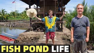 FISH POND LIFE IN THE PHILIPPINES  Live Chat With Foreigners In Mindanao [upl. by Tatiana]