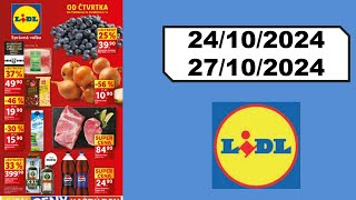 LIDL ✅ Akční leták OD ČTVRTKA  24 10  27 10 2024 [upl. by Ahseinet800]