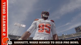 Myles Garrett amp Denzel Ward Selected for 2019 Pro Bowl  Browns 2 Minute Drill [upl. by Heng681]