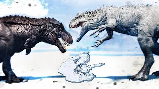 Indominus Rex Comes to The Isle amp Hunts Hypos shorts [upl. by Ellinet558]