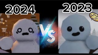 sno Night Parkour 2024 VS sno Night Parkour 2023 [upl. by Dacia]