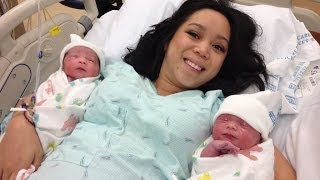 Delivering Identical Twins March 07 2014 ItsJudysLife Daily Vlogs [upl. by Napas]