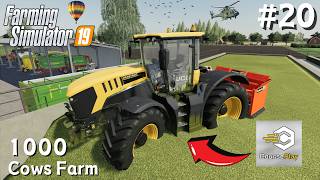 Fastest way to Compacting amp Leveling Silage Using CoursePlay l 1000 Cows Farm Ep 20 l FS 19 [upl. by Anauj124]