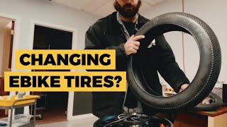 VIVI eBike  Change the rear wheel  tire [upl. by Jt]