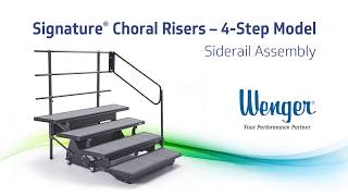 Signature® Choral Risers  4Step Model Siderail Assembly Instructions [upl. by Nevyar633]