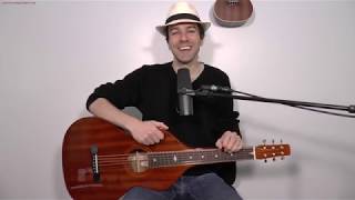 Bird On A Wire  Open D Lesson for weissenborn dobro lap steel [upl. by Caswell]