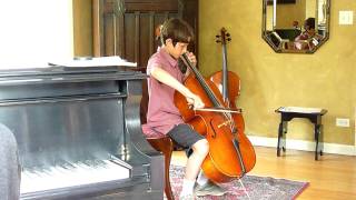 Csárdás Monti performed by Giacomo 10 at cello recital [upl. by Liek558]