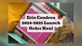 📦Erin Condren Unboxing📦 20242025 Planner Launch Order [upl. by Monreal507]