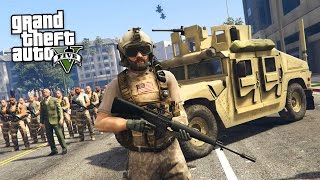 MILITARY TAKEOVER GTA 5 Mods [upl. by Kristian]