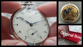 Omega Taschenuhr um 1920 braucht kein Mensch mehr oder doch [upl. by Aihsemat421]