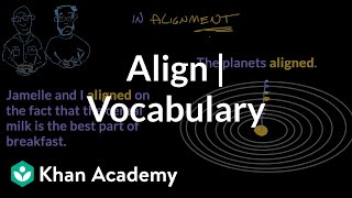 Align  Vocabulary  Khan Academy [upl. by Culver]