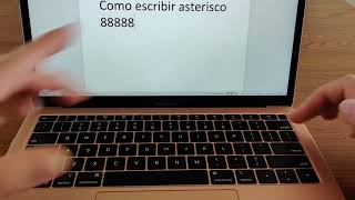 cómo escribir asterisco en Mac MacBook en 30 segundos [upl. by Roderic]