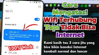 Cara Mengatasi WIFI Terhubung Tapi Tidak Bisa Internet Terbaru [upl. by Ahsuoj]