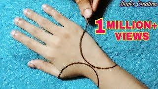 Most Beautiful and Easy Henna Mehndi DesignGlove Mehndi Design  Simple amp Stylish Glove Henna [upl. by Llirret884]