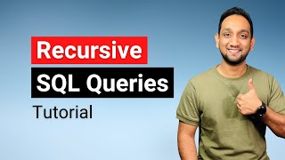 Recursive SQL Queries Tutorial  Learn to write SQL Queries using Recursion [upl. by Aileahcim]