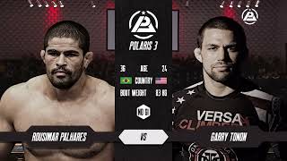 GARY TONON vs UFCs ROUSIMAR PALHARES  Legendary BJJ Full Match  POLARIS PRO [upl. by Gentry]