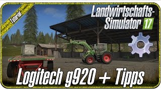 LOGITECH LENKRAD amp Wichtige Tipps  LS17 Steuerung Tutorial [upl. by Anaihr453]