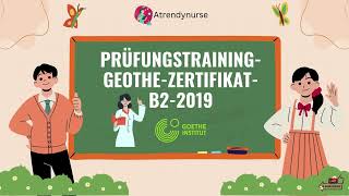 Modelltest  IV  Prüfungstraining Goethe  Zertifikat B2  2019 deutschlernen goetheinstitut [upl. by Brenan904]